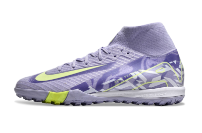 Nike Air Zoom Mercurial Superfly 10 Elite TF Low-Tops Soccer Shoes - Purple/Yellow/White
