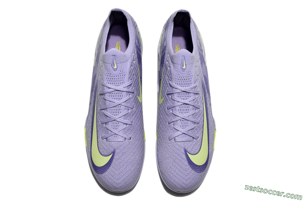 Nike Air Zoom Mercurial Vapor 16 Elite TF Low-Tops Soccer Shoes - Purple/Yellow/White 4