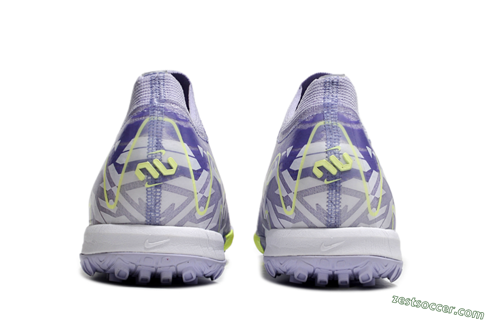 Nike Air Zoom Mercurial Vapor 16 Elite TF Low-Tops Soccer Shoes - Purple/Yellow/White 5