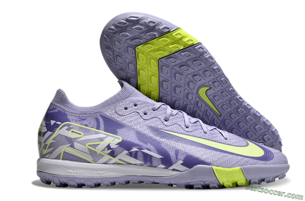 Nike Air Zoom Mercurial Vapor 16 Elite TF Low-Tops Soccer Shoes - Purple/Yellow/White 0