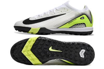 Nike Air Zoom Mercurial Vapor 16 Elite TF Low-Tops Soccer Shoes - White/Black/Yellow