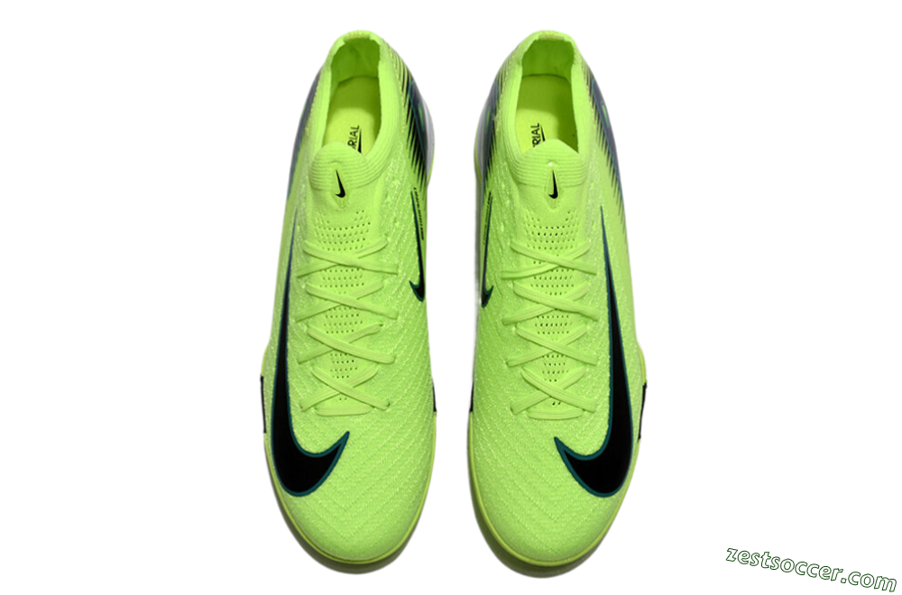 Nike Air Zoom Mercurial Vapor 16 Elite TF Low-Tops Soccer Shoes - Yellow/Black/Blue 4