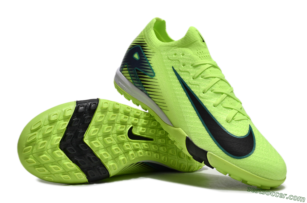 Nike Air Zoom Mercurial Vapor 16 Elite TF Low-Tops Soccer Shoes - Yellow/Black/Blue 3