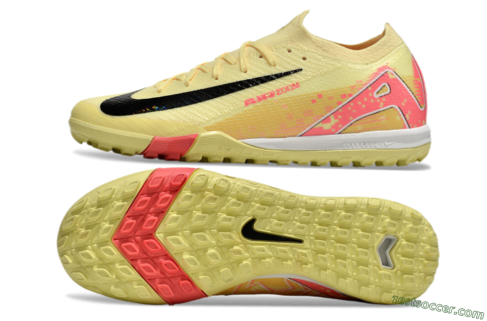 Nike Air Zoom Mercurial Vapor 16 Elite TF Low-Tops Soccer Shoes - Yellow/Black/Red 1