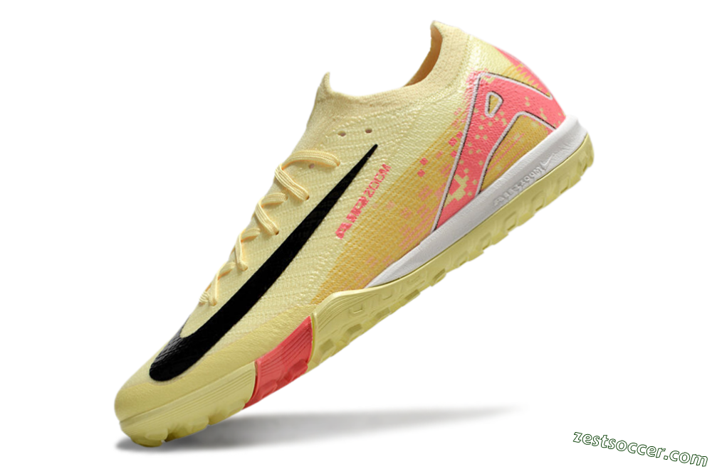 Nike Air Zoom Mercurial Vapor 16 Elite TF Low-Tops Soccer Shoes - Yellow/Black/Red 5