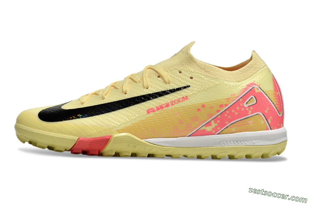 Nike Air Zoom Mercurial Vapor 16 Elite TF Low-Tops Soccer Shoes - Yellow/Black/Red 2