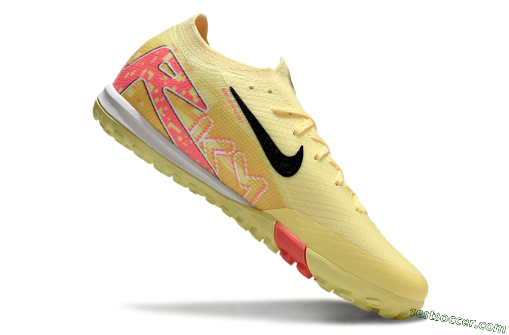 Nike Air Zoom Mercurial Vapor 16 Elite TF Low-Tops Soccer Shoes - Yellow/Black/Red 4