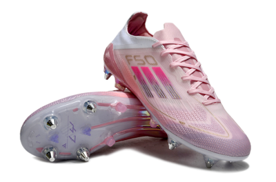 Adidas F50 Elite 304 SG Low-Tops Soccer Cleats - Pink/Gold/White