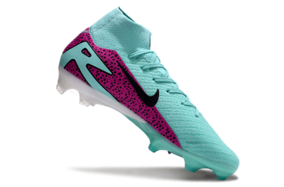 Nike Air Zoom Mercurial Superfly 10 Elite FG High-Tops Soccer Cleats - Jade/Black/Purple