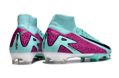 Nike Air Zoom Mercurial Superfly 10 Elite FG High-Tops Soccer Cleats - Jade/Black/Purple