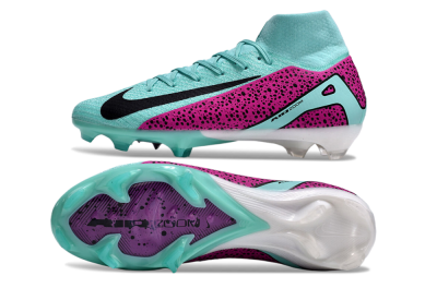 Nike Air Zoom Mercurial Superfly 10 Elite FG High-Tops Soccer Cleats - Jade/Black/Purple