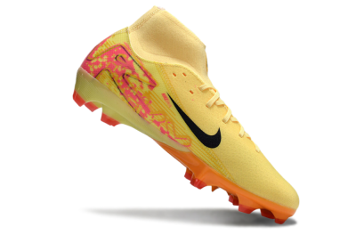 Nike Air Zoom Mercurial Superfly 10 Elite FG High-Tops Soccer Cleats - Yellow/Black/Red