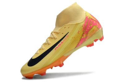 Nike Air Zoom Mercurial Superfly 10 Elite FG High-Tops Soccer Cleats - Yellow/Black/Red