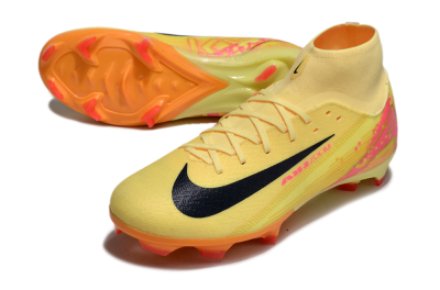 Nike Air Zoom Mercurial Superfly 10 Elite FG High-Tops Soccer Cleats - Yellow/Black/Red