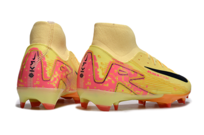 Nike Air Zoom Mercurial Superfly 10 Elite FG High-Tops Soccer Cleats - Yellow/Black/Red