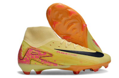 Nike Air Zoom Mercurial Superfly 10 Elite FG High-Tops Soccer Cleats - Yellow/Black/Red