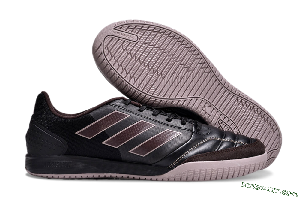 Adidas Top Sala Competition IC Low-Tops Soccer Shoes - Black/Brown/Pink 0