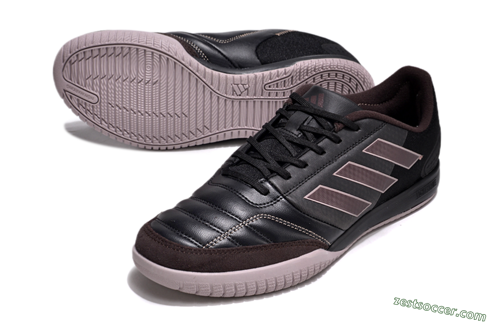 Adidas Top Sala Competition IC Low-Tops Soccer Shoes - Black/Brown/Pink 3