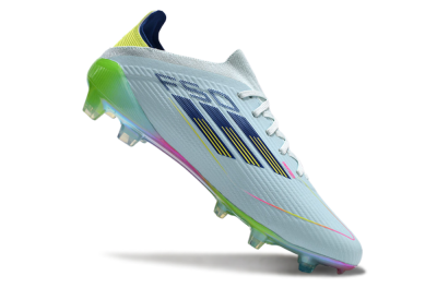 Adidas F50 Elite FG Low-Tops Soccer Cleats - Jade/Blue/Yellow
