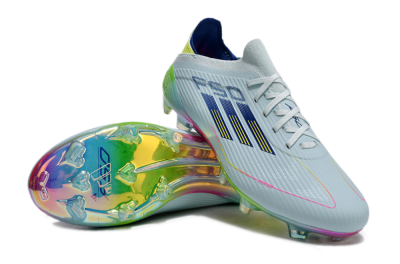 Adidas F50 Elite FG Low-Tops Soccer Cleats - Jade/Blue/Yellow