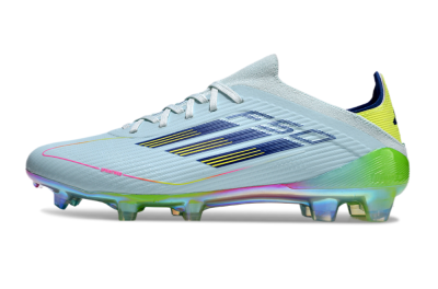 Adidas F50 Elite FG Low-Tops Soccer Cleats - Jade/Blue/Yellow