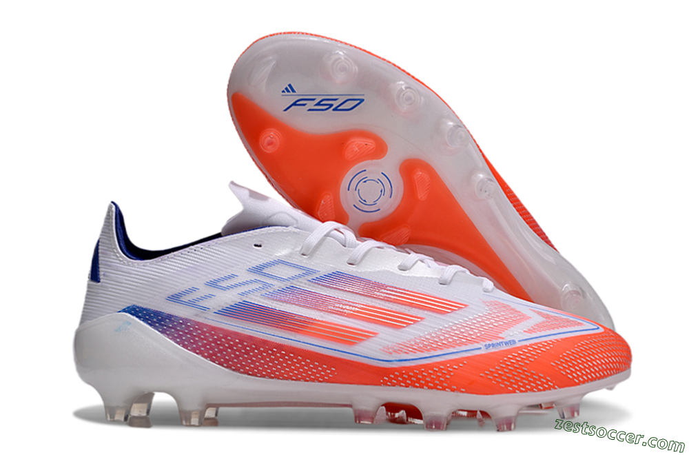 Adidas F50 Elite AG Low-Tops Soccer Cleats - Red/White/Blue 0
