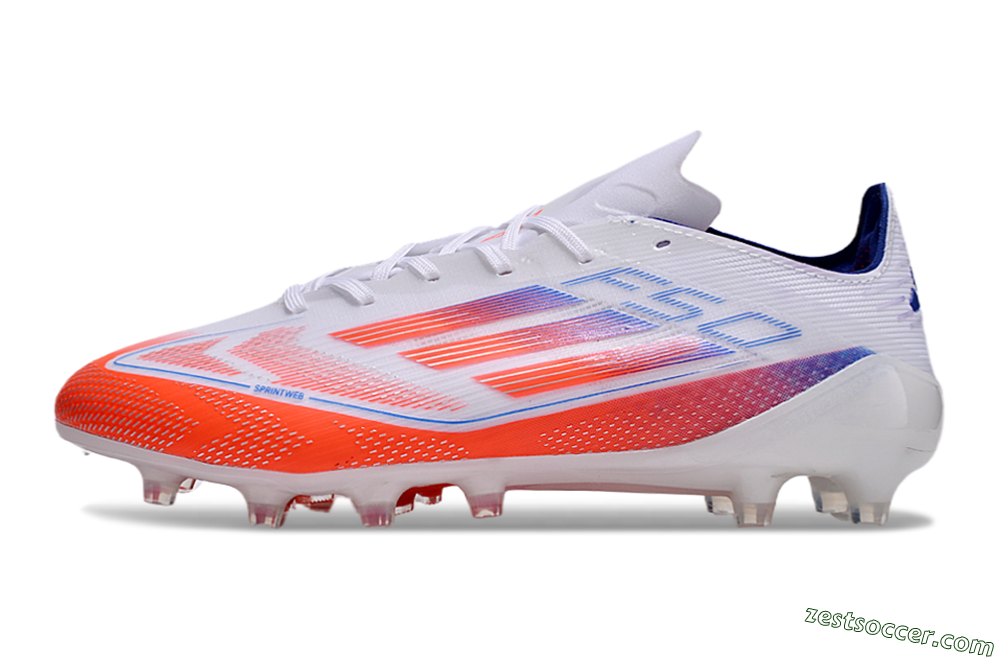Adidas F50 Elite AG Low-Tops Soccer Cleats - Red/White/Blue 2