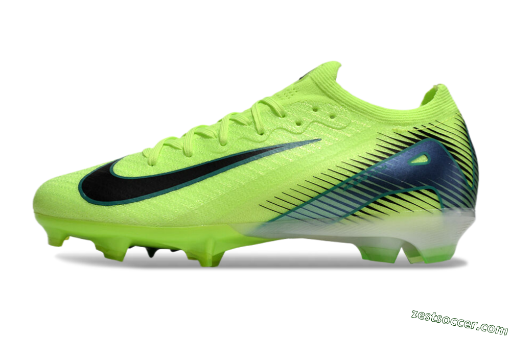 Nike Air Zoom Mercurial Vapor 16 Elite FG Low-Tops Soccer Cleats - Yellow/Green/Blue 2