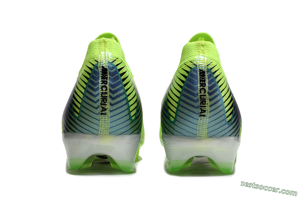 Nike Air Zoom Mercurial Vapor 16 Elite FG Low-Tops Soccer Cleats - Yellow/Green/Blue 5