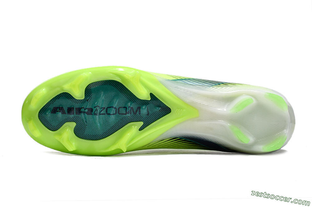 Nike Air Zoom Mercurial Vapor 16 Elite FG Low-Tops Soccer Cleats - Yellow/Green/Blue 6