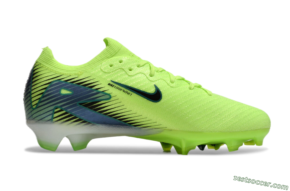 Nike Air Zoom Mercurial Vapor 16 Elite FG Low-Tops Soccer Cleats - Yellow/Green/Blue 7