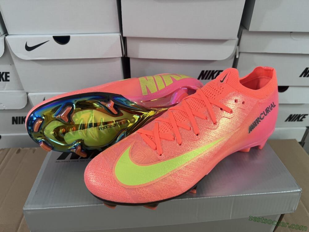 Nike Air Zoom Mercurial Vapor 16 Elite FG Low-Tops Soccer Cleats - Orange/Yellow/Black
