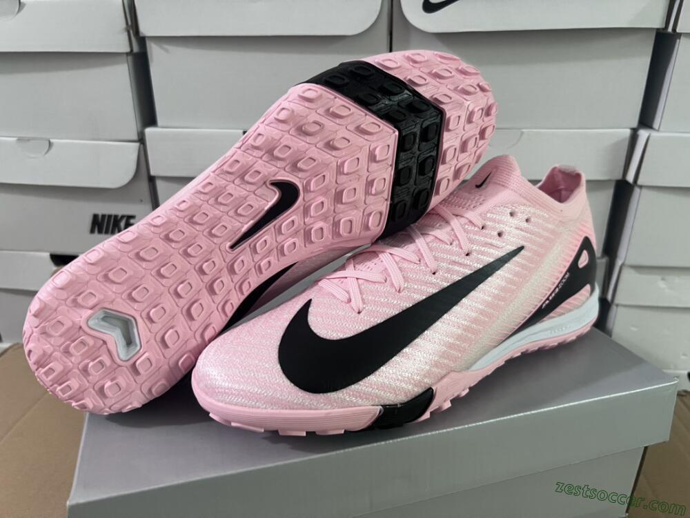 Nike Air Zoom Mercurial Vapor 16 Elite TF Low-Tops Soccer Shoes - Pink/Black/White