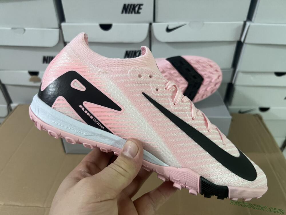 Nike Air Zoom Mercurial Vapor 16 Elite TF Low-Tops Soccer Shoes - Pink/Black/White