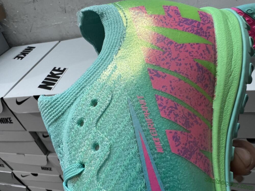 Nike Air Zoom Mercurial Vapor 16 Elite TF Low-Tops Soccer Shoes - Jade/Pink/Blue