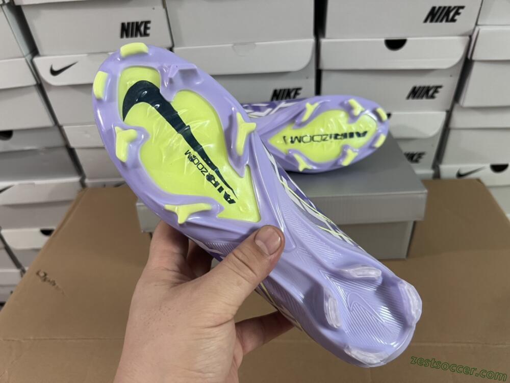 Nike Air Zoom Mercurial Vapor 16 Elite FG Low-Tops Soccer Cleats - Purple/Yellow/White