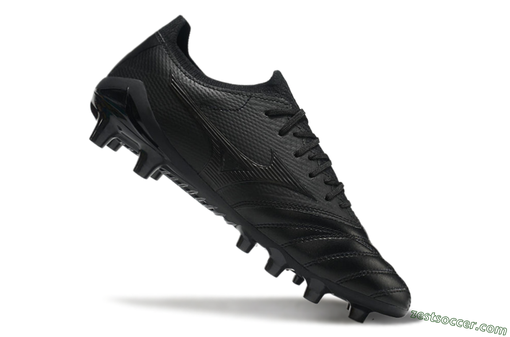 Mizuno Morelia Neo 3 FG Low-Tops Soccer Cleats - Black/Black 5