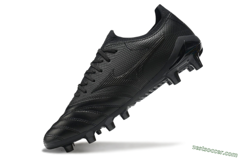 Mizuno Morelia Neo 3 FG Low-Tops Soccer Cleats - Black/Black 6