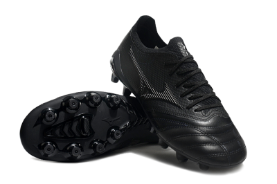 Mizuno Morelia Neo 3 FG Low-Tops Soccer Cleats - Black/Black