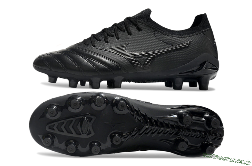 Mizuno Morelia Neo 3 FG Low-Tops Soccer Cleats - Black/Black 1
