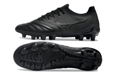 Mizuno Morelia Neo 3 FG Low-Tops Soccer Cleats - Black/Black