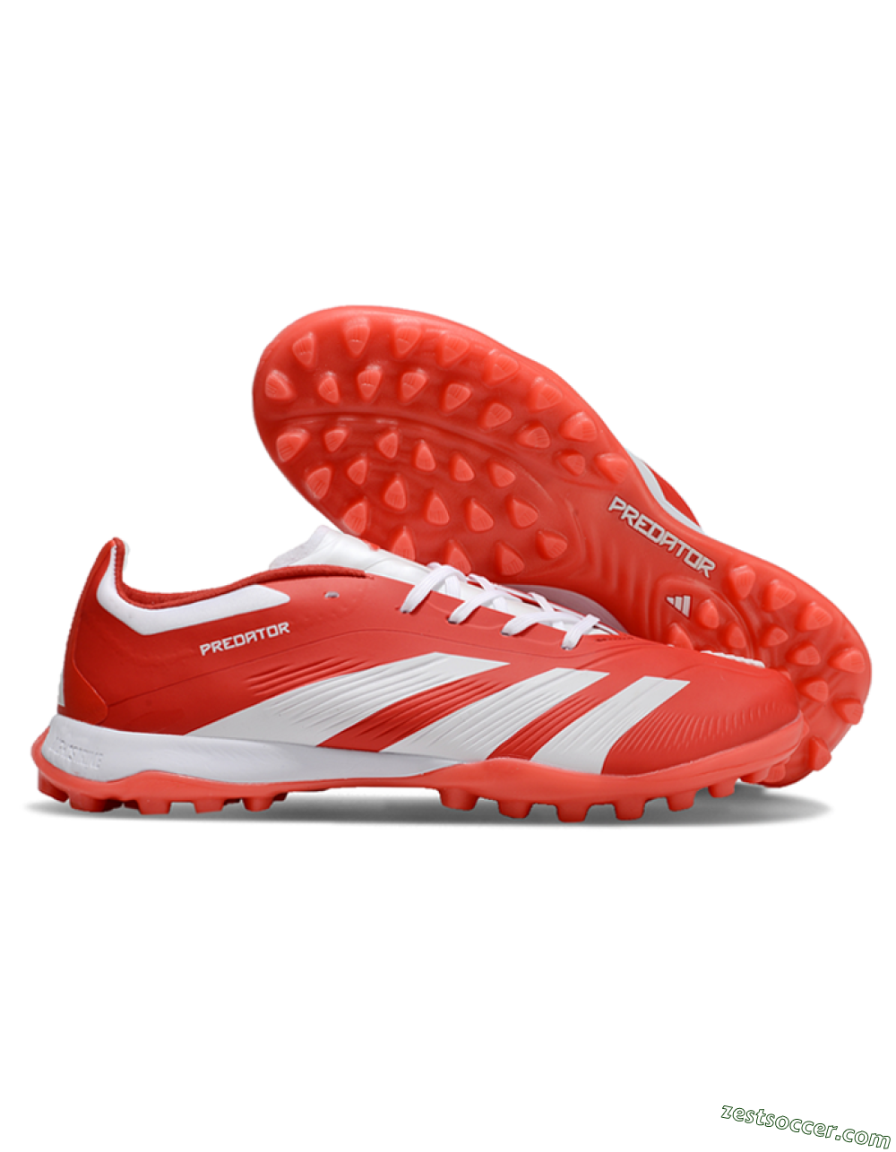 Adidas Predator 24 Elite TF Low-Tops Soccer Shoes - Red/White 0