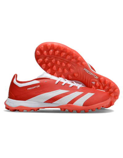 Adidas Predator 24 Elite TF Low-Tops Soccer Shoes - Red/White