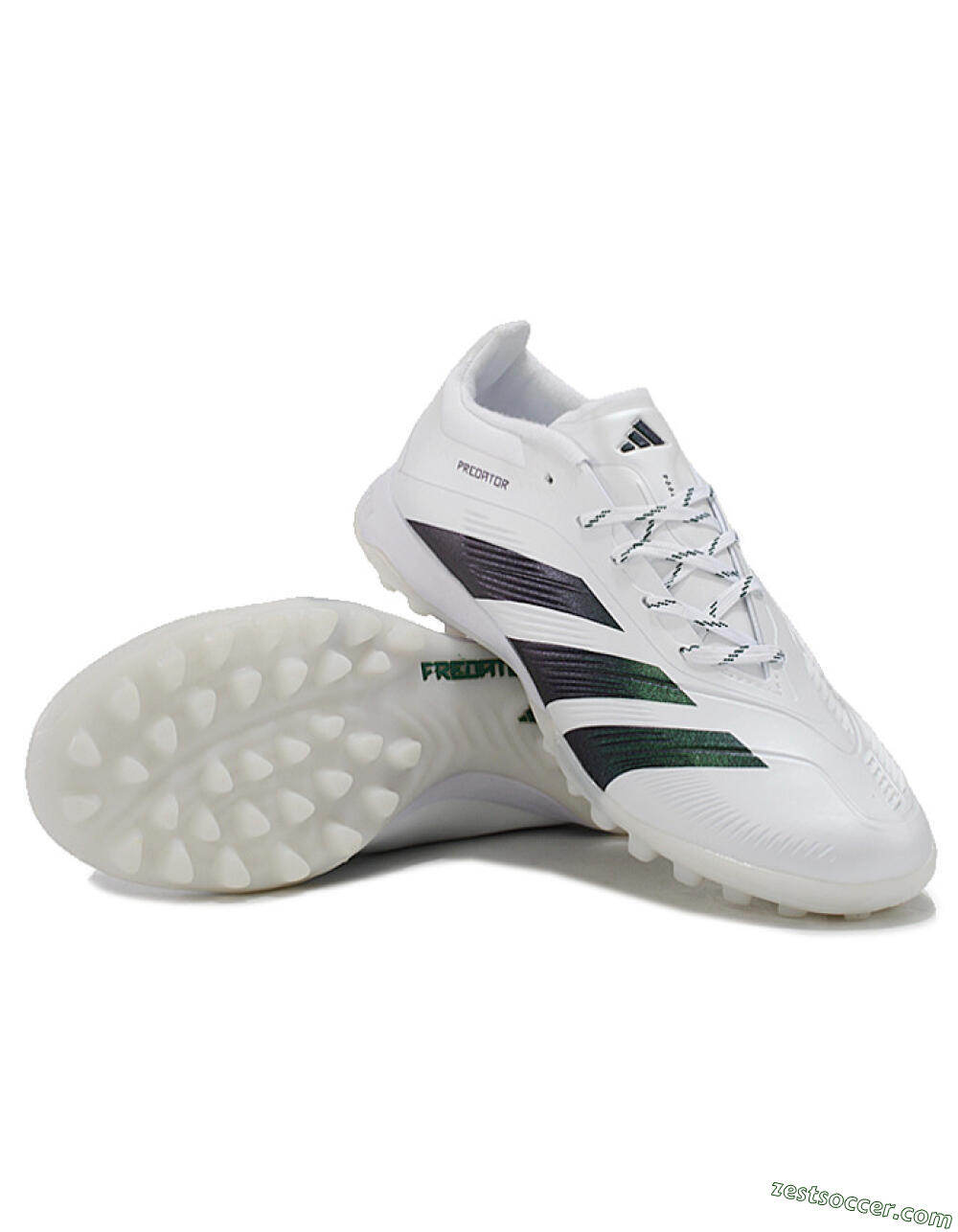 Adidas Predator 24 Elite TF Low-Tops Soccer Shoes - White/Black 3