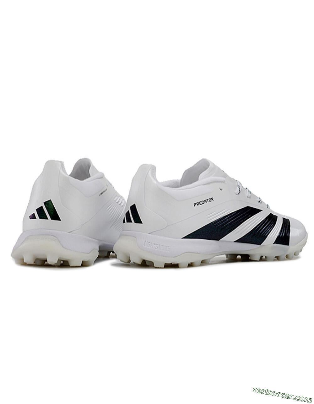 Adidas Predator 24 Elite TF Low-Tops Soccer Shoes - White/Black 6