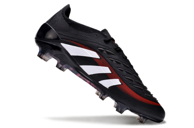 Adidas Predator Elite 24 FG Low-Tops Soccer Cleats - Black/White/Red