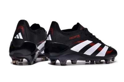 Adidas Predator Elite 24 FG Low-Tops Soccer Cleats - Black/White/Red
