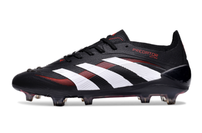Adidas Predator Elite 24 FG Low-Tops Soccer Cleats - Black/White/Red