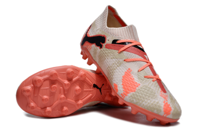 Puma Future Ultimate MG Low-Tops Soccer Cleats - Pink/Red/Black