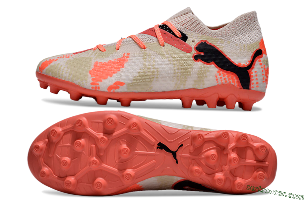 Puma Future Ultimate MG Low-Tops Soccer Cleats - Pink/Red/Black 1
